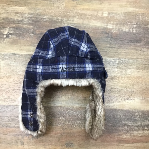 Woolrich Accessories Woolrich Plaid Faux Fur Aviator Trapper Hat